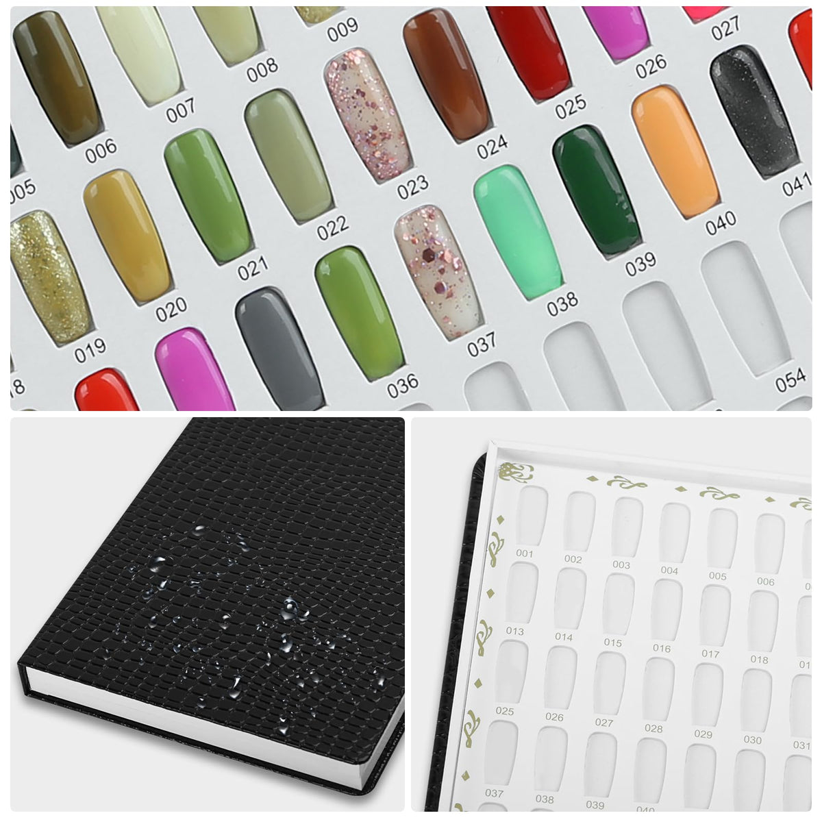 vnjaoi nail color swatch display portfolio demonstrates color organization and reference for designers