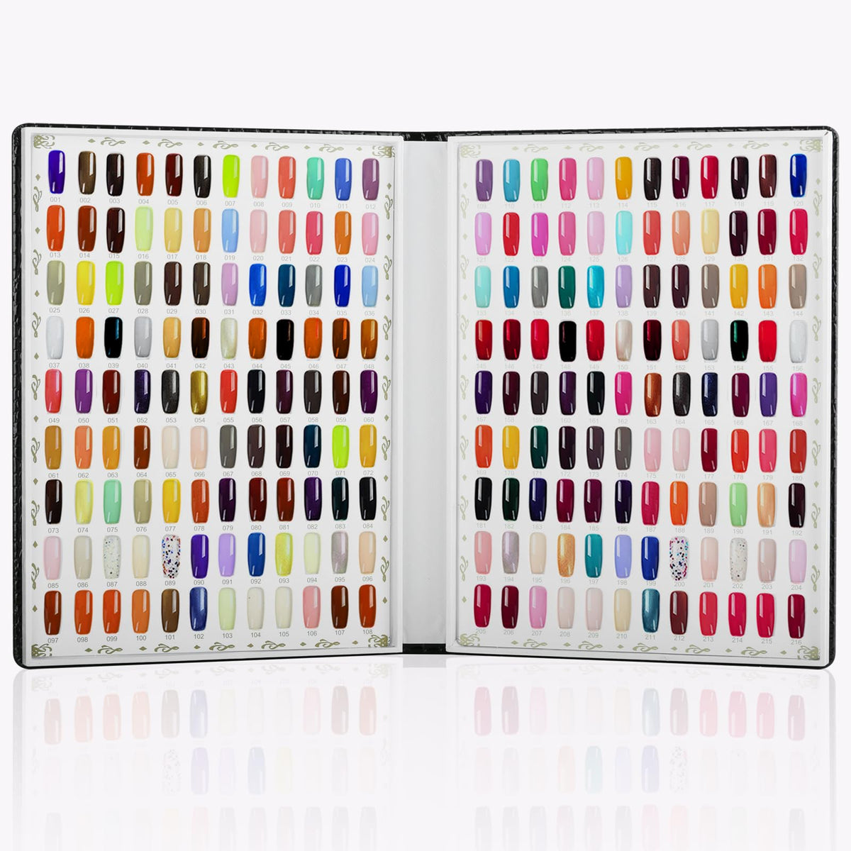 vnjaoi portable nail art display book highlights compact design for on-the-go nail ideas