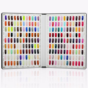 vnjaoi portable nail art display book highlights compact design for on-the-go nail ideas