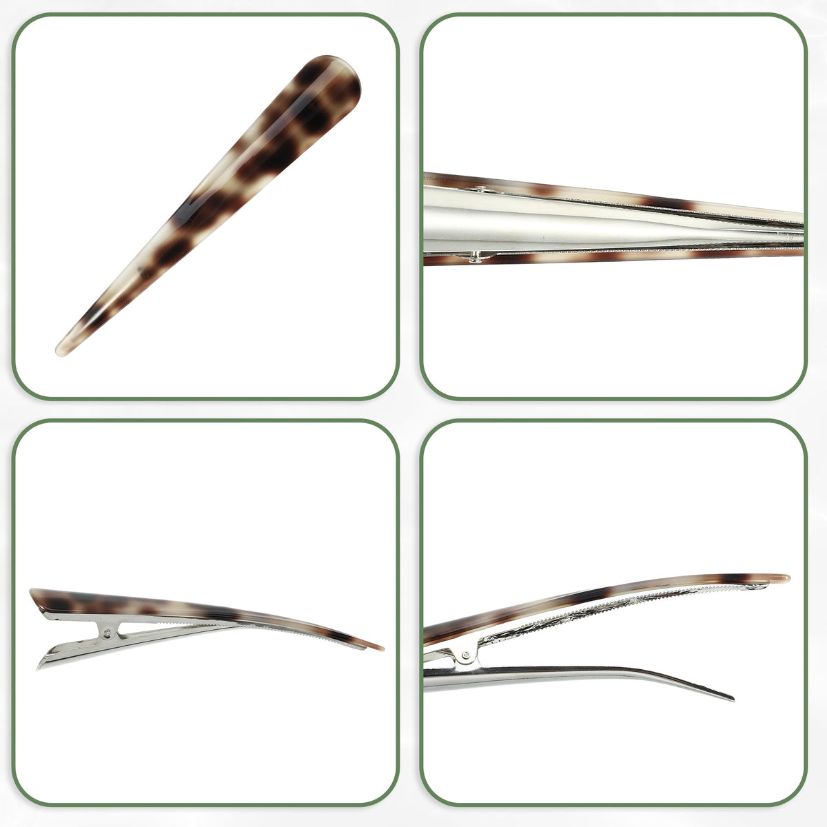 VOCOSTE acrylic-coated clip adds vibrant color to any hairstyle.