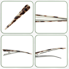VOCOSTE acrylic-coated clip adds vibrant color to any hairstyle.
