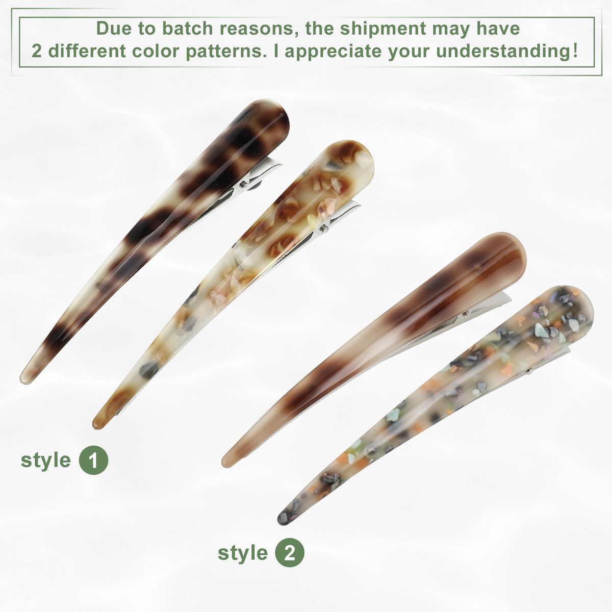 VOCOSTE versatile clip helps prevent slipping during styling and wear.