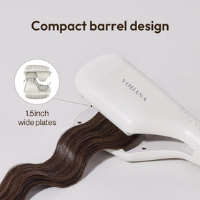 Vodana ivory 360-degree cord swivel to reduce tangling during styling