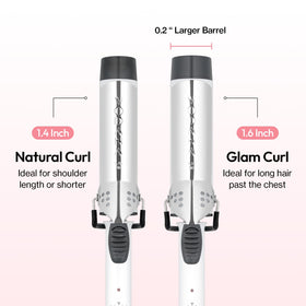 Vodana GlamWave curling design delivers lasting waves you can wear.