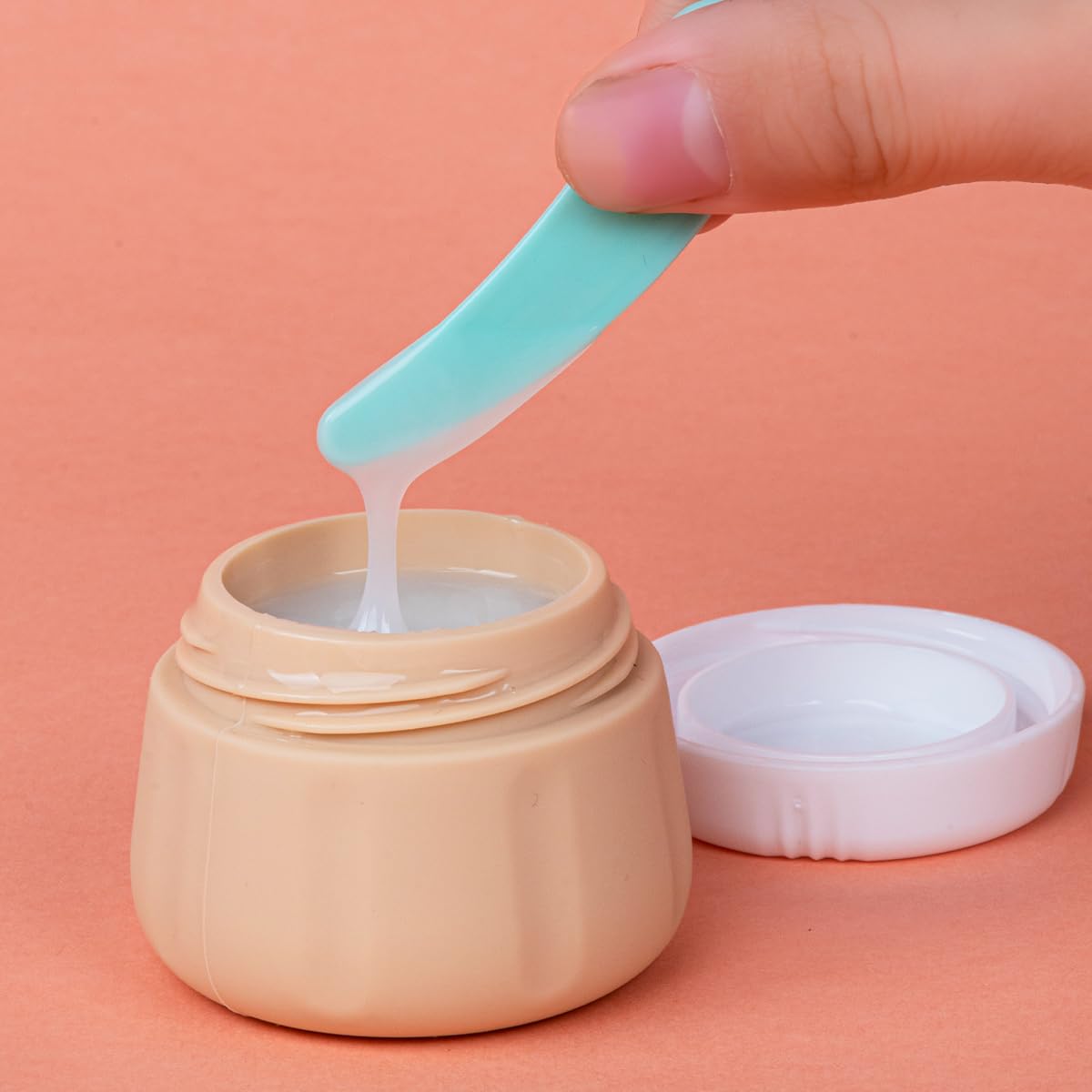 vodvob cream jars for lotions and creams, refillable and easy to use