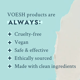Post-use VOESH hands look hydrated and smoother.