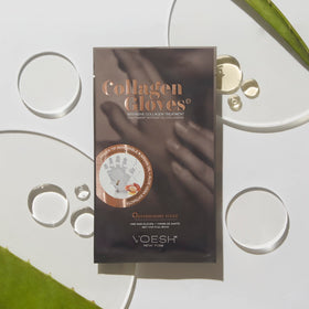 VOESH gloves with argan oil and shea butter nourishing dry hands.
