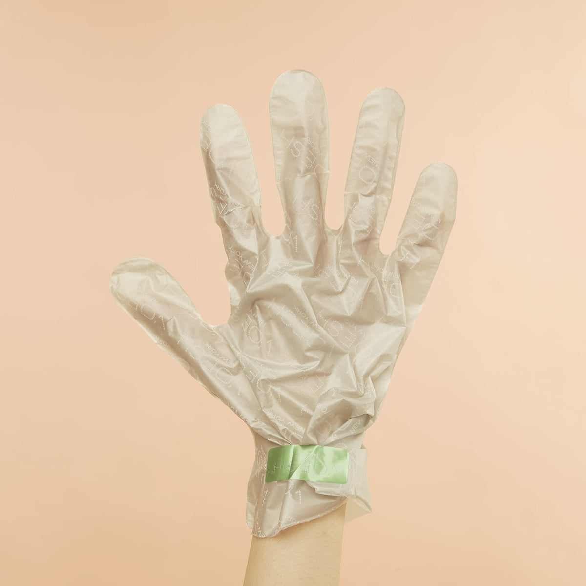 VOESH collagen gloves package close-up emphasizing vegan formula.