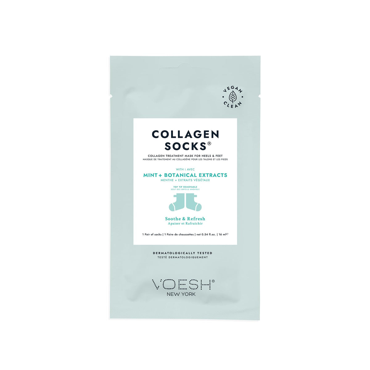VOESH Collagen Socks aftercare with leftover lotion massaged into feet