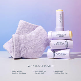 VOESH Solemate Heel Repair Balm application demonstrates mess-free, convenient care