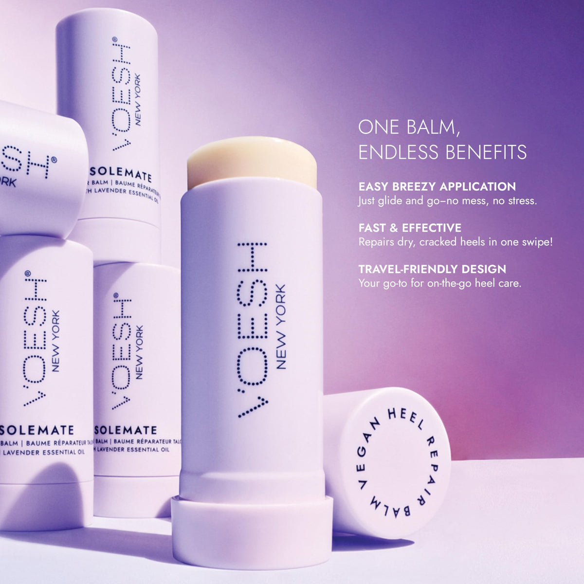 VOESH Solemate Rough cracked heels treatment improves skin texture with daily use.