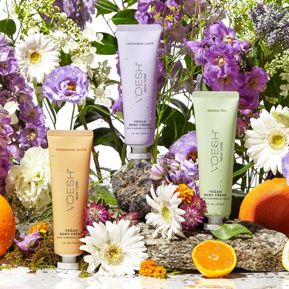 VOESH Lavender Land cream on hands promotes calm, velvety softness.
