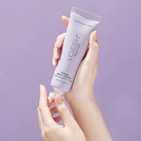 VOESH Olive and avocado oils nourish skin softly.