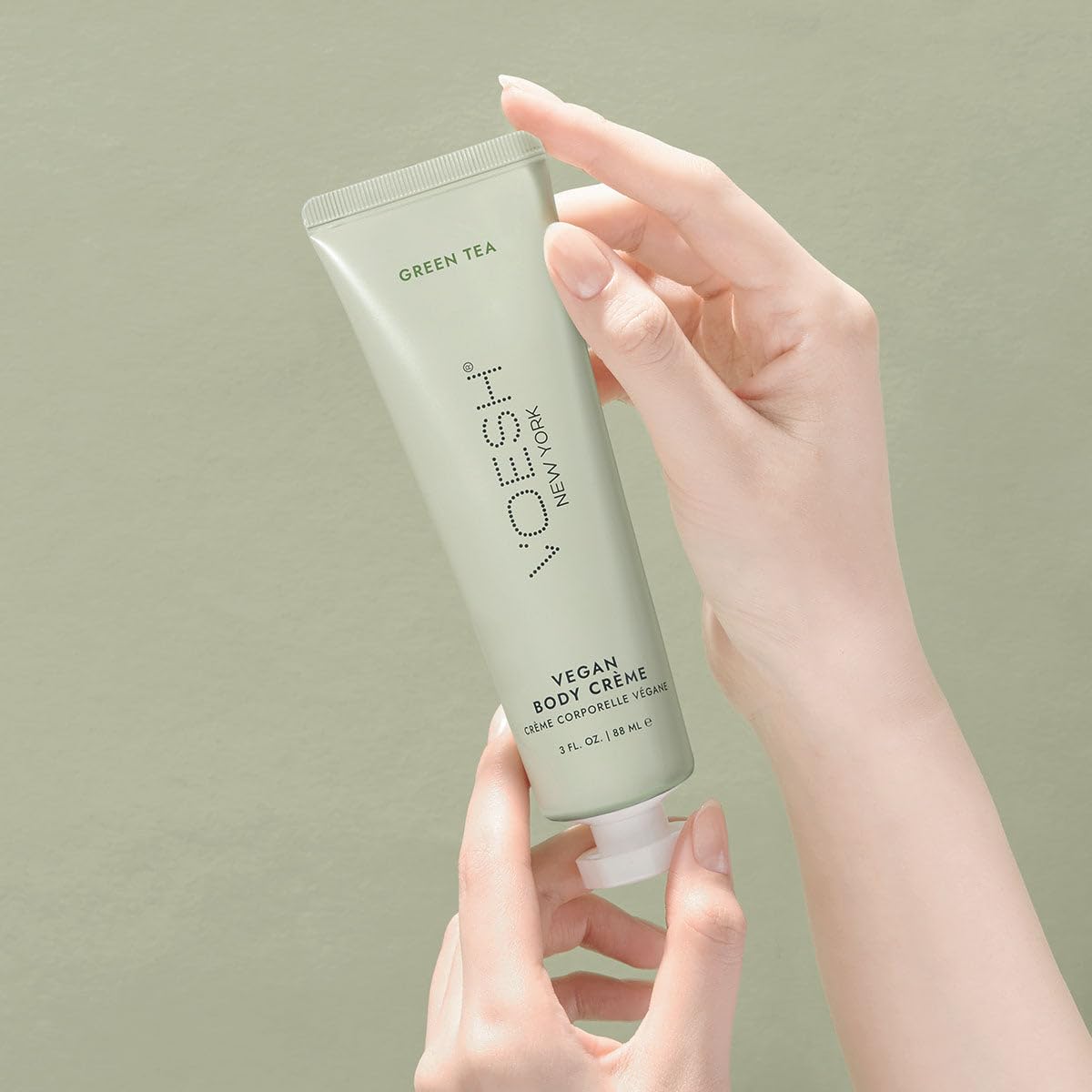VOESH Vegan Body Creme Trio texture close-up showing quick absorption.