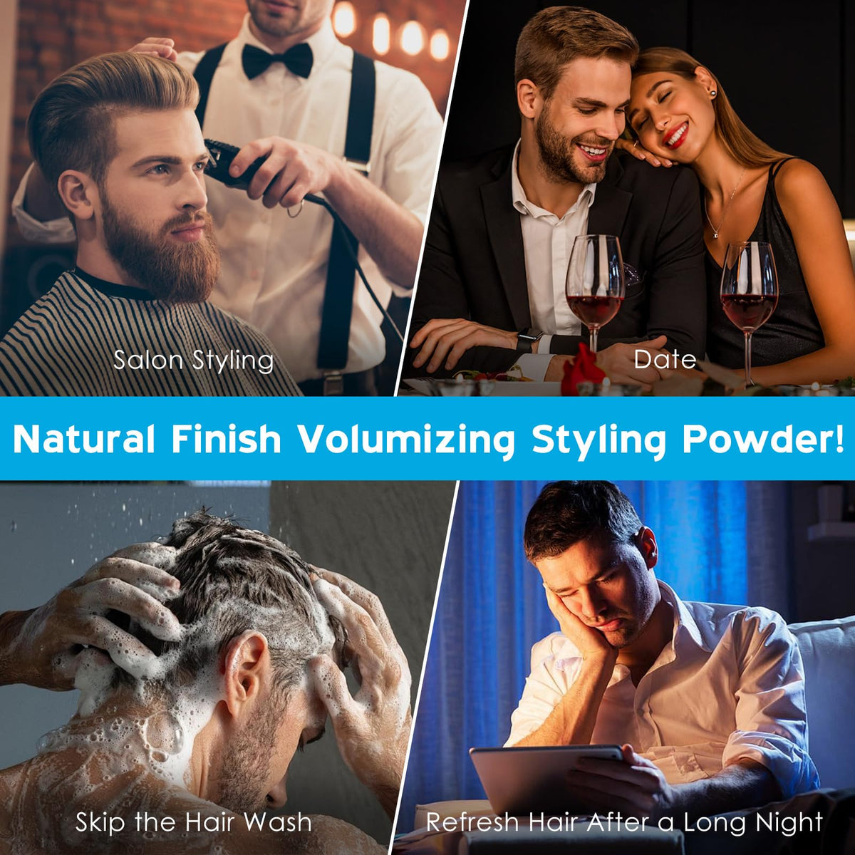 VOFANK Texture Powder all-hair-types formula works for both men and women.