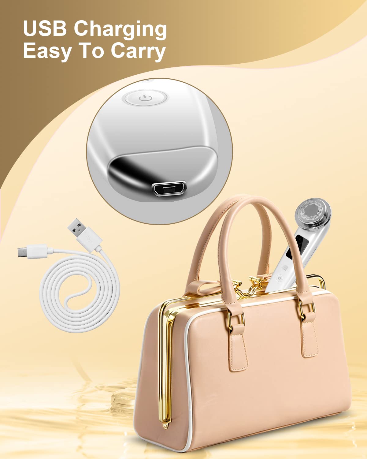 VOFEL massager large screen control for easy custom treatments at home
