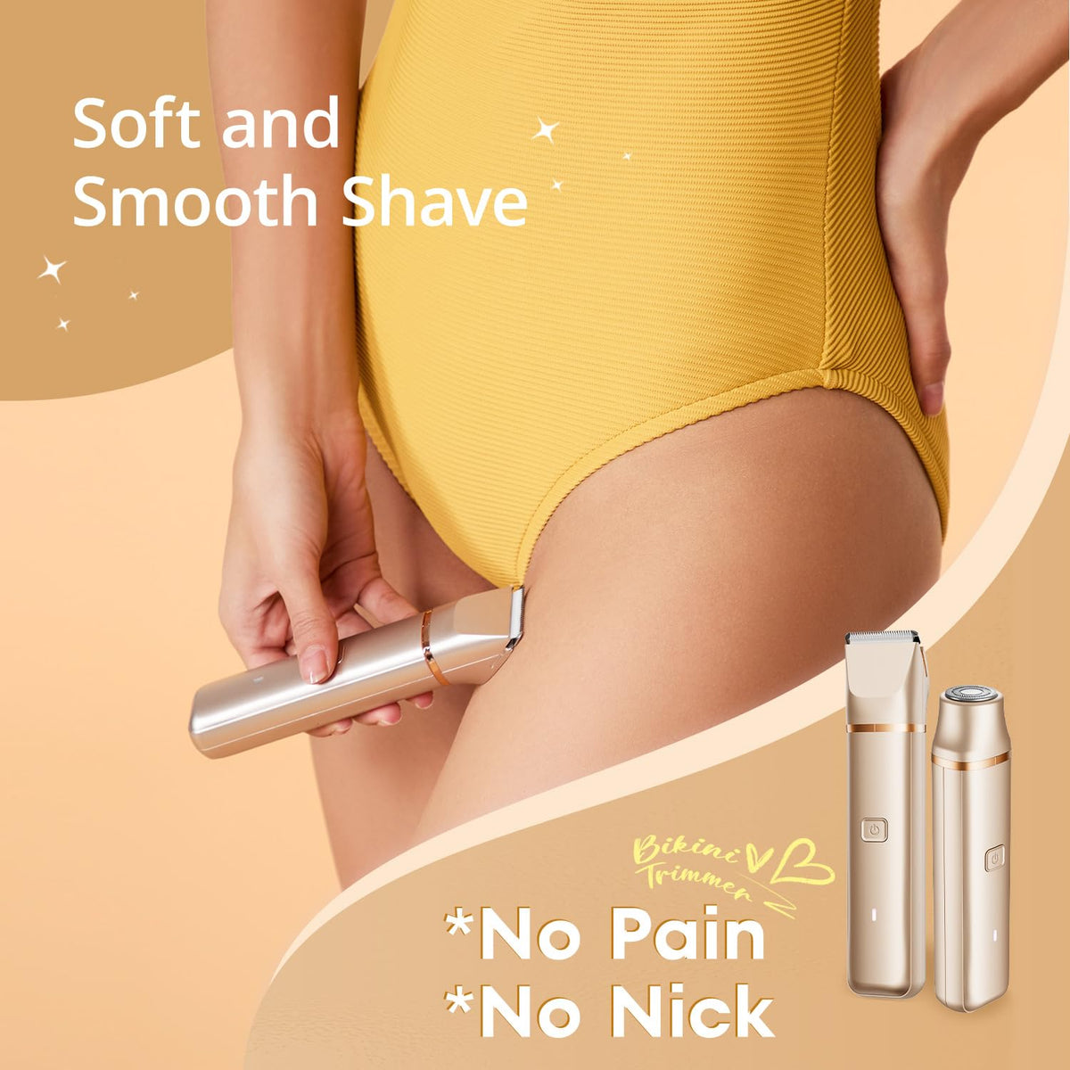 VG VOGCREST bikini trimmer head removable for easy cleaning
