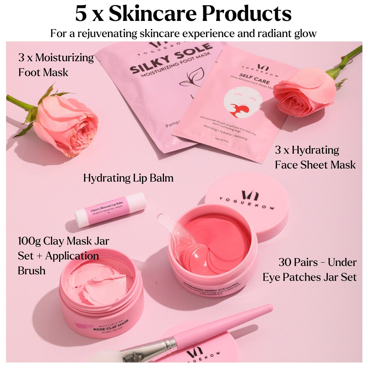 VogueNow face sheet masks, deeply nourished and hydrated skin.