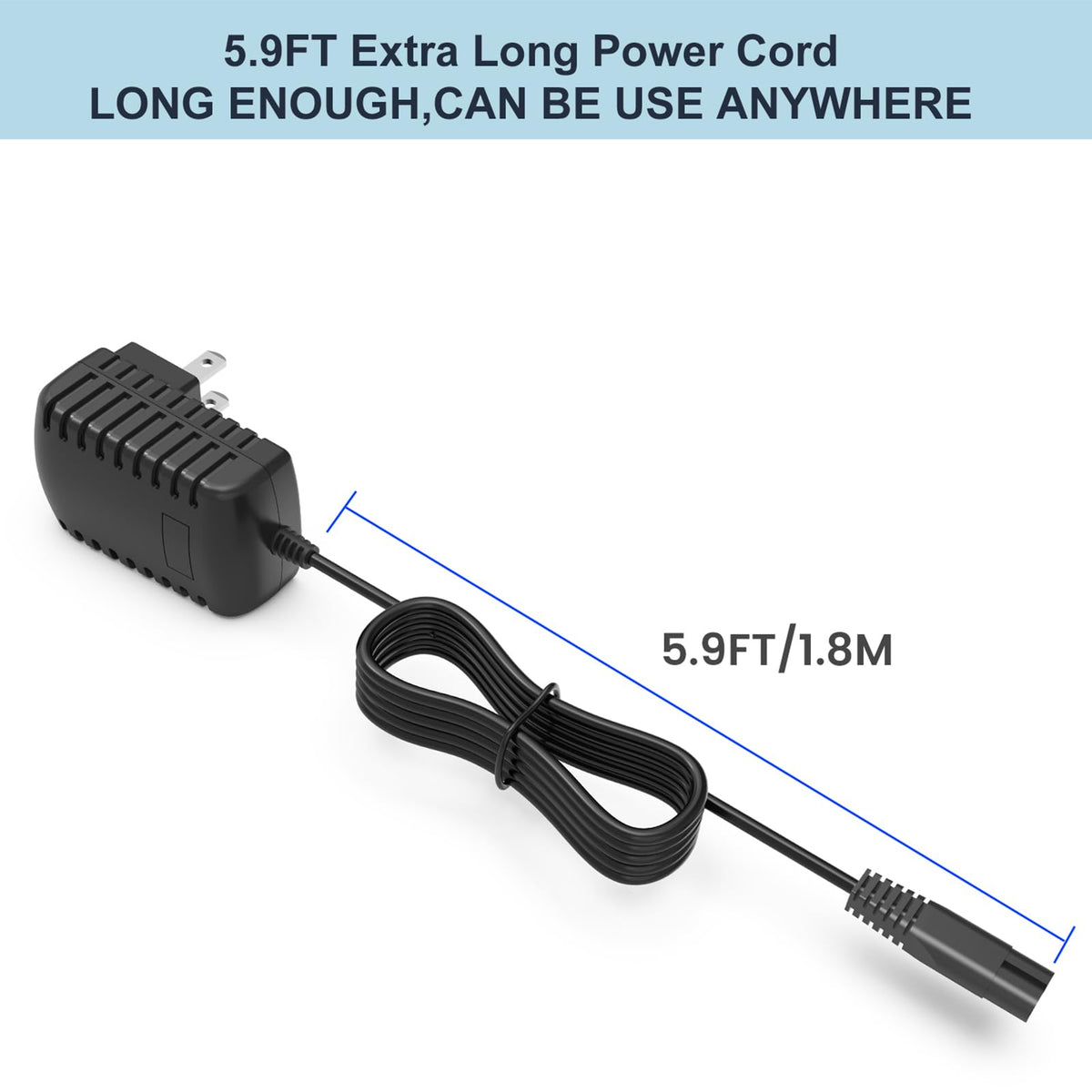 VOJSALDR 4.5V clipper charger highlighting compact design for on-the-go grooming