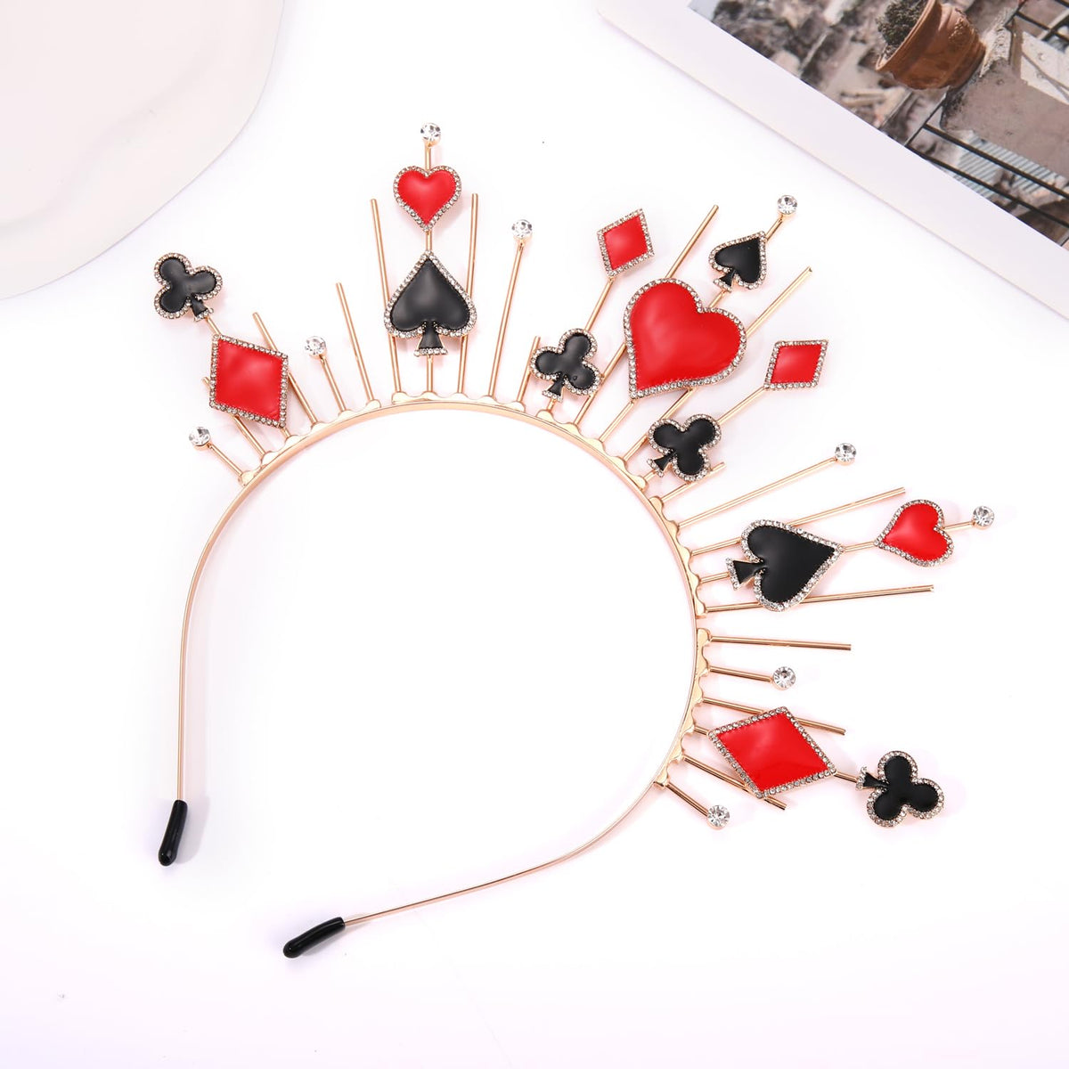 Vokone Halloween costume accessory complements queen, witch, or Gothic outfits.