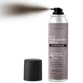 VOLLUCK Hair Thickening Fibers Spray bottle shows instant natural thickness.