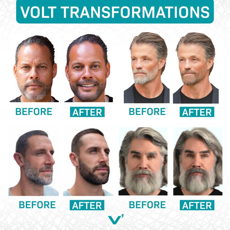VOLT Grooming beard color swatch close-up for natural blending.