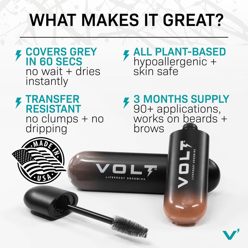 VOLT Grooming on-the-go touch-up compact for beard color