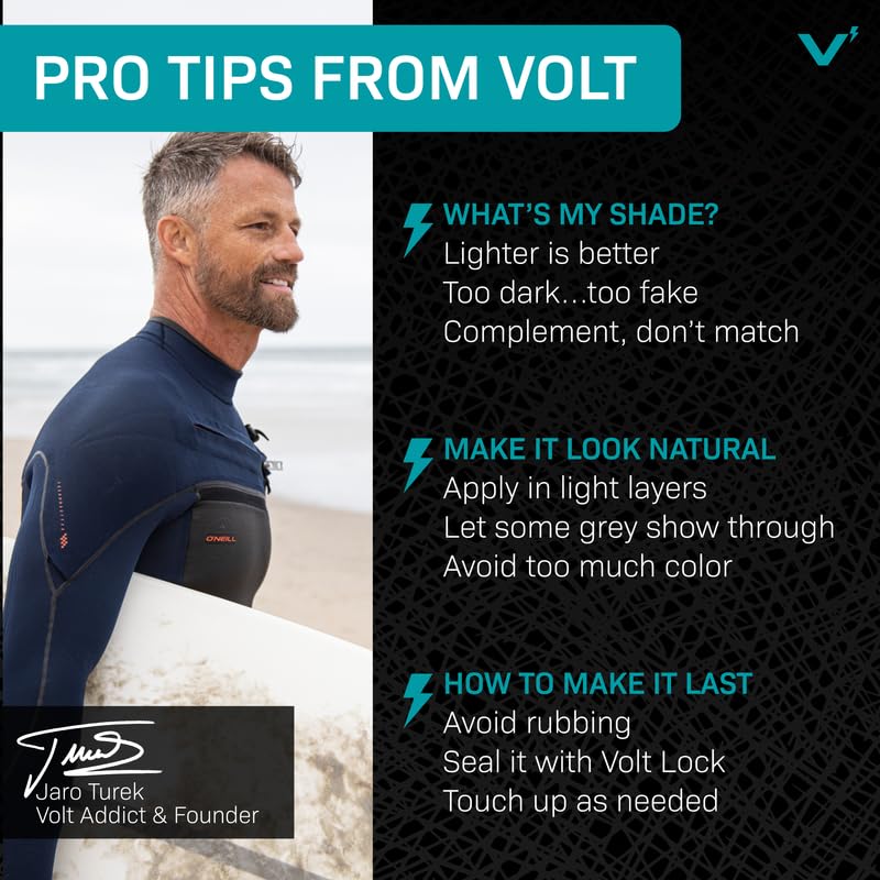 VOLT Grooming provides a smudge-resistant finish for lasting looks.
