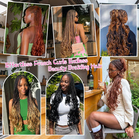 Vomella 8-pack set provides full-head volume with cohesive color options.