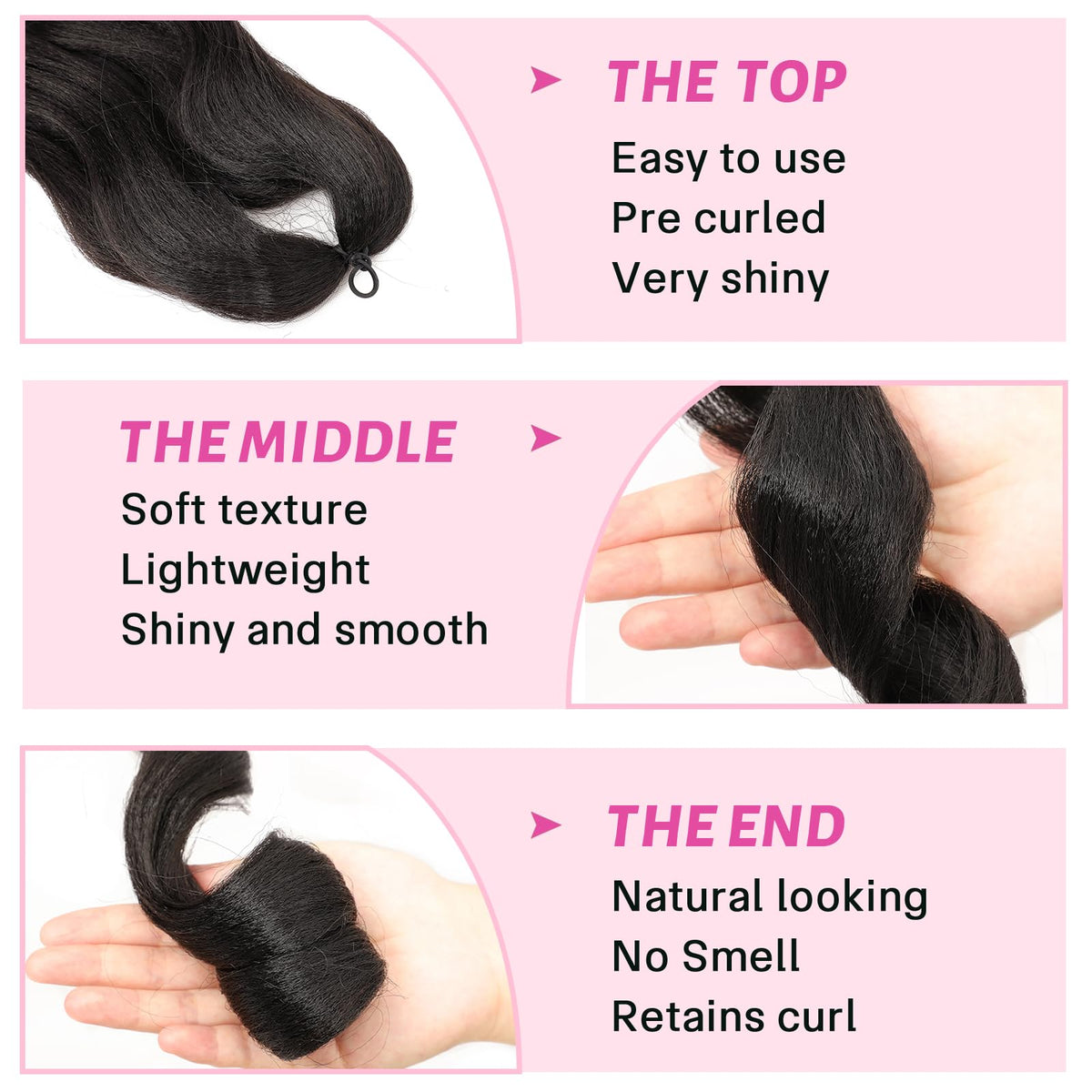 Vomella Easy-install braiding hair supports fast, neat twists.