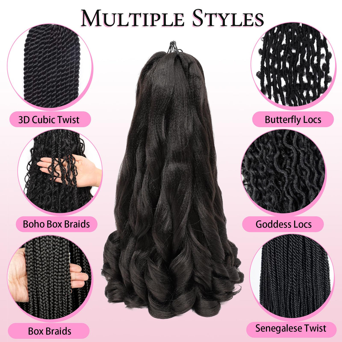 Vomella Soft lightweight braiding hair delivers all-day comfort.