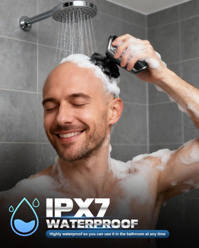 Voph IPX7 waterproof design enables use in shower and easy rinsing.