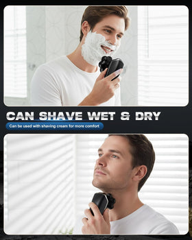 Voph cordless wet/dry shaver ideal for shower or sink routines.
