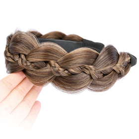 VOPPIS fishtail braided headband ready for stylish everyday looks.