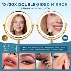 VORREMIRR high CRI 97% color rendering for accurate skin tones.