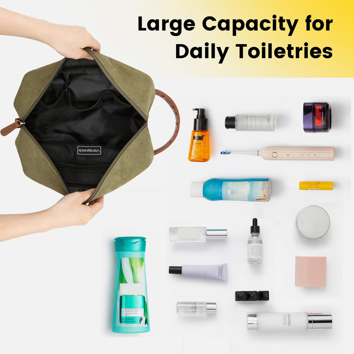 Vorspack front zipper pocket provides quick access to small items