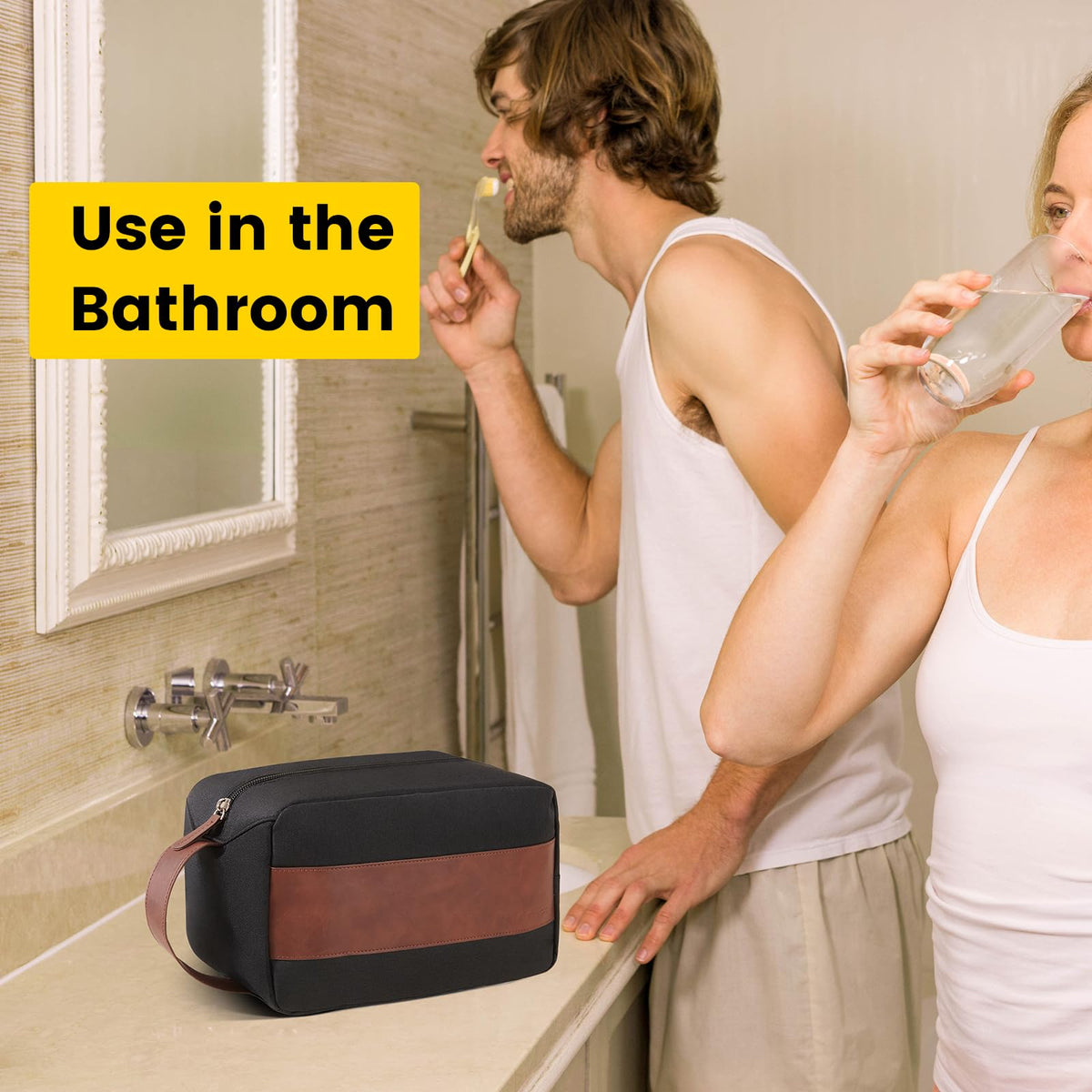 Vorspack multifunctional travel bag suits toiletries, cosmetics, or grooming kits.