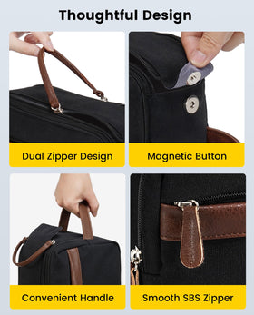 Vorspack reinforced leather handle for comfortable carrying or hanging.