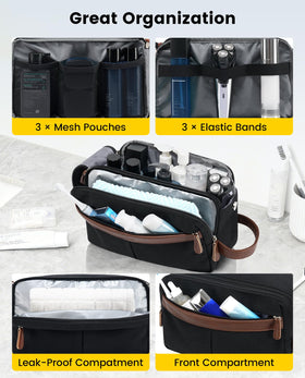 Vorspack wet-dry compartment protects dry items from damp towels.