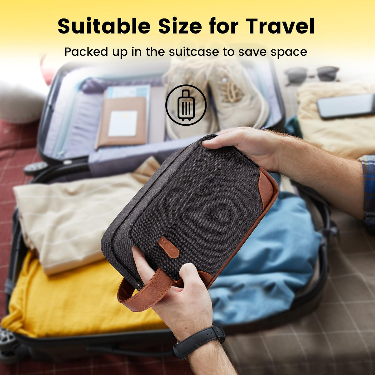 Vorspack bag dark grey color offers timeless design.