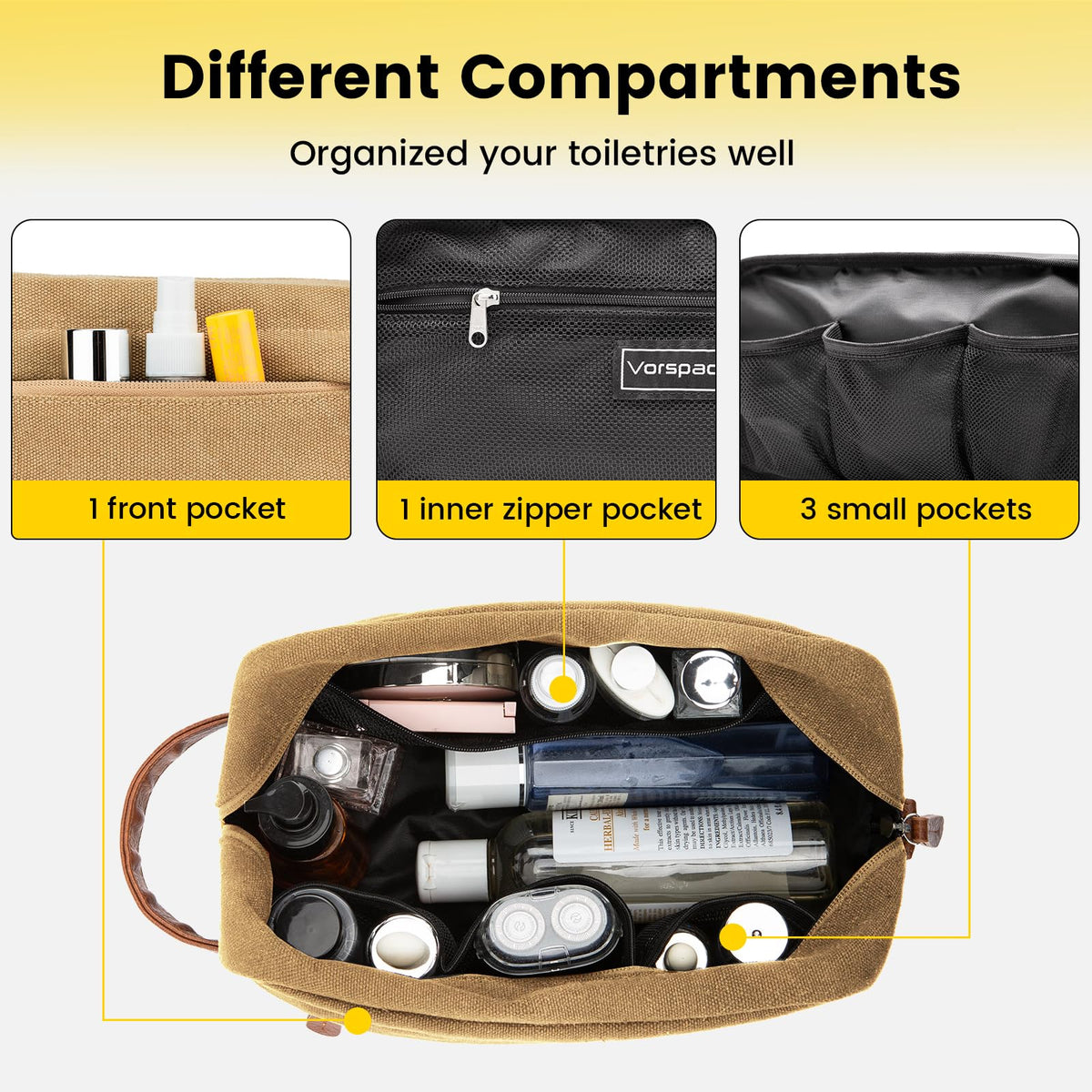 Vorspack front zip pocket for quick-access essentials