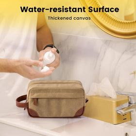 Vorspack leather-reinforced handle for durable carrying