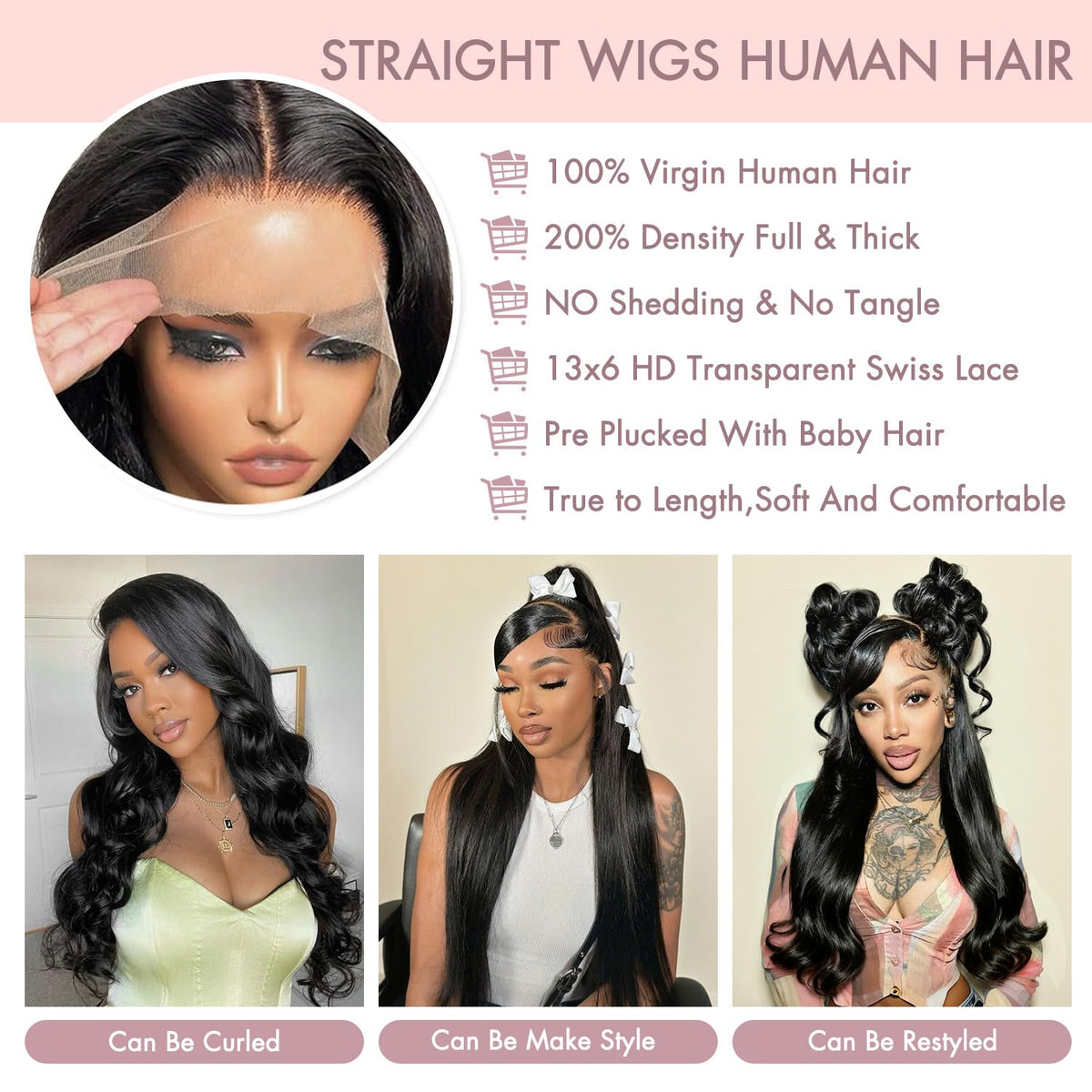 Vorynix HD transparent lace blends with skin for seamless hairline.