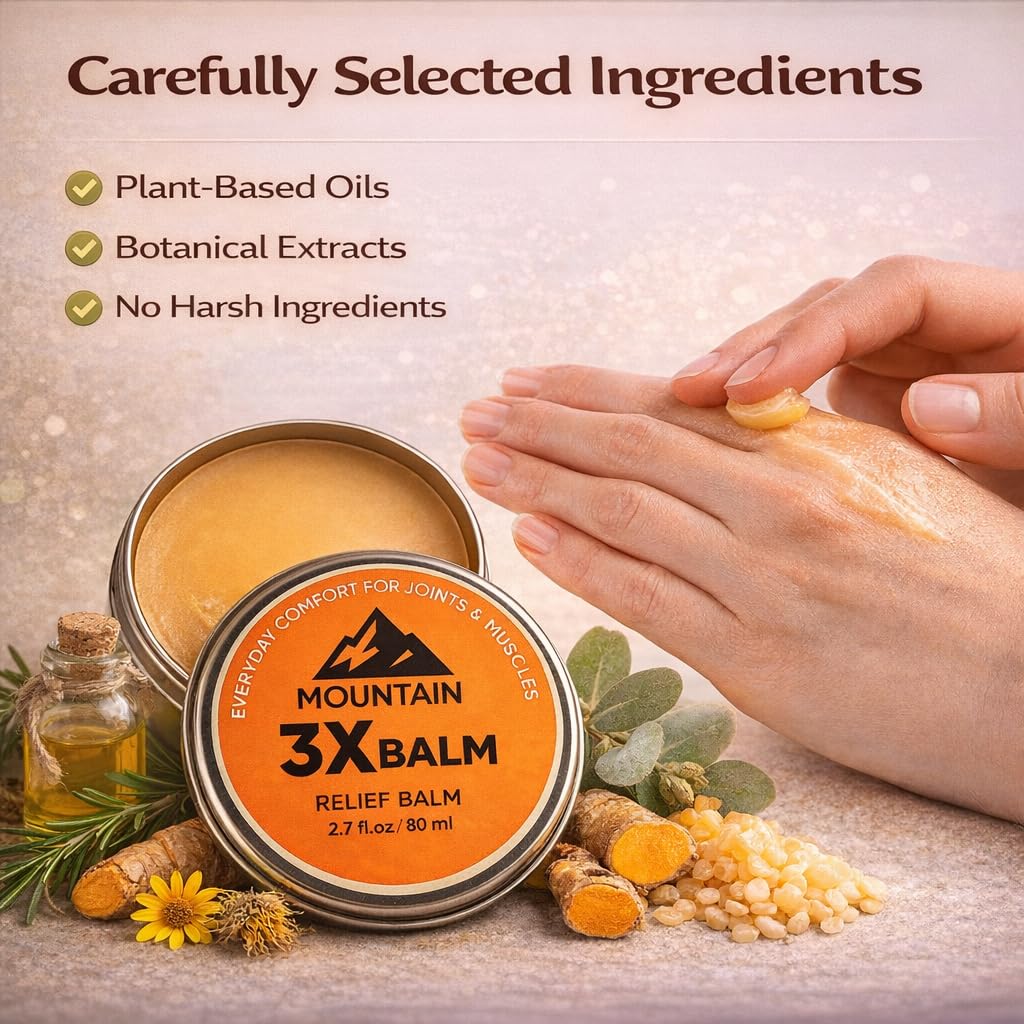VOSETOKELA Mountain 3X Balm arnica and camphor ingredients label