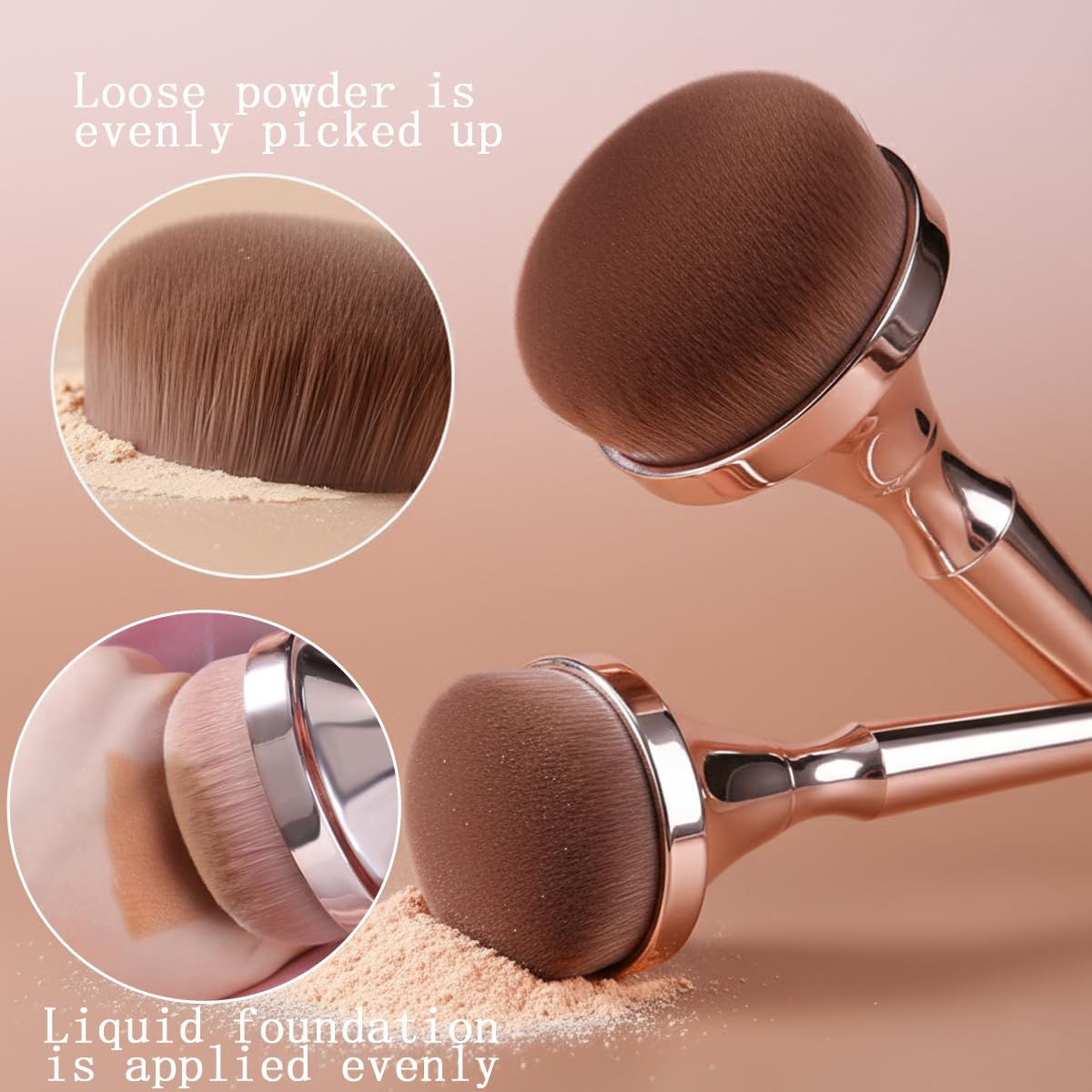 Vottcker soft synthetic bristles feel gentle on skin during daily makeup.