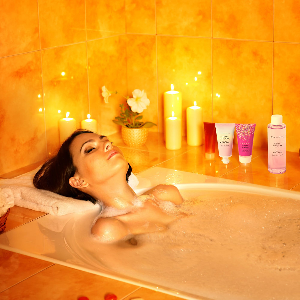 Open box shows complete on-the-go pampering ritual