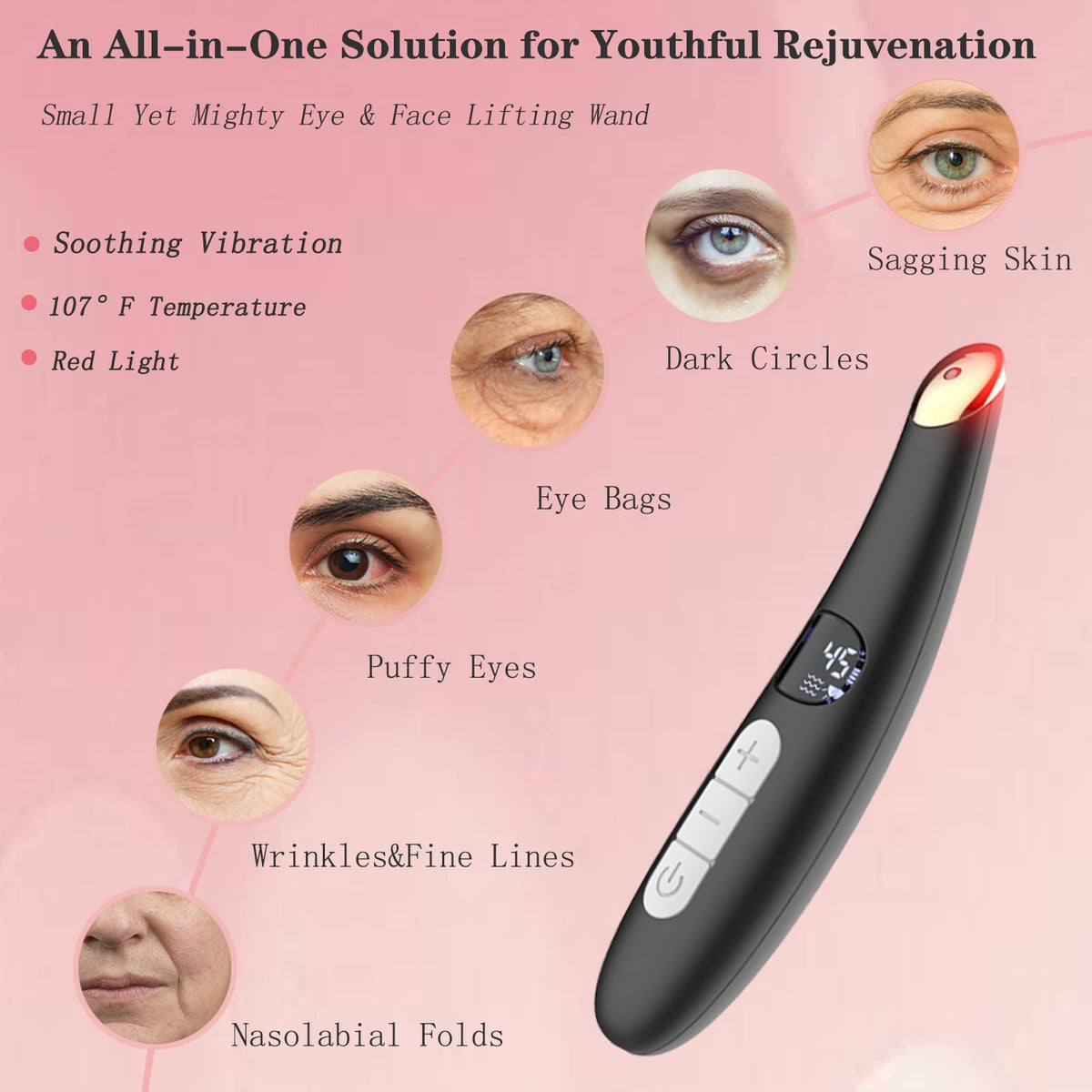 Vowleike Eye Lift Wand compact design highlights portable skincare on the go