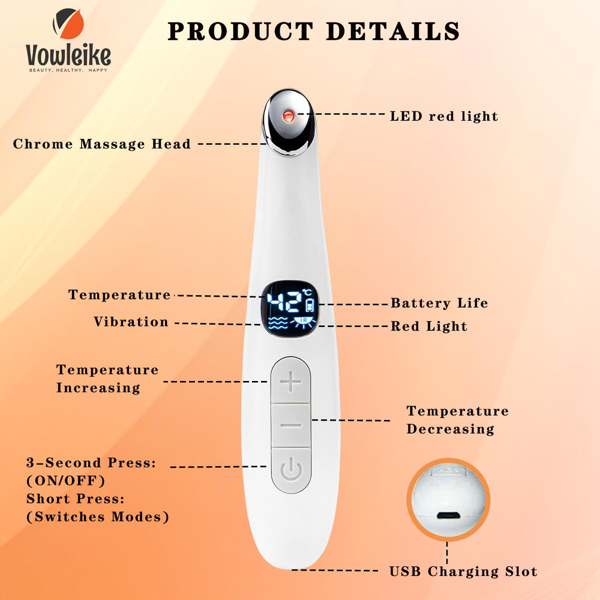 Vowleike Eye Lift Wand being used with serum for absorption boost.