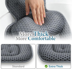 VOXOR 3D air mesh bath pillow offers quick drying and plush comfort