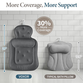 VOXOR extra thick cushion bath pillow for enhanced relaxation